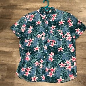 J. Crew Slim-fit short-sleeve printed shirt.